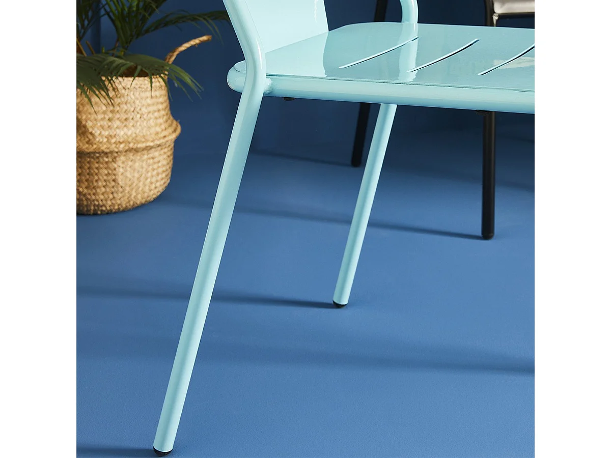 Lot de 2 Chaises en métal indus Achille