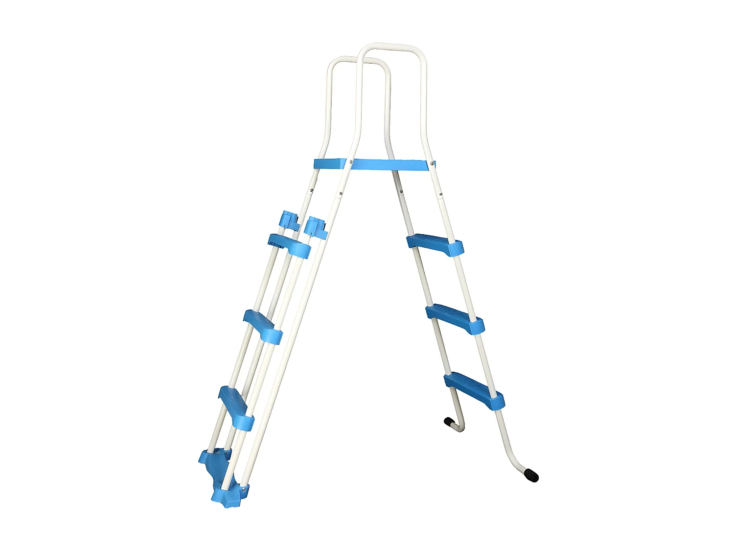 Piscina redonda de aço com aspecto de madeira "Punta Cana" Ø 5,50 x 1,20 m com filtro de areia e escada de segurança