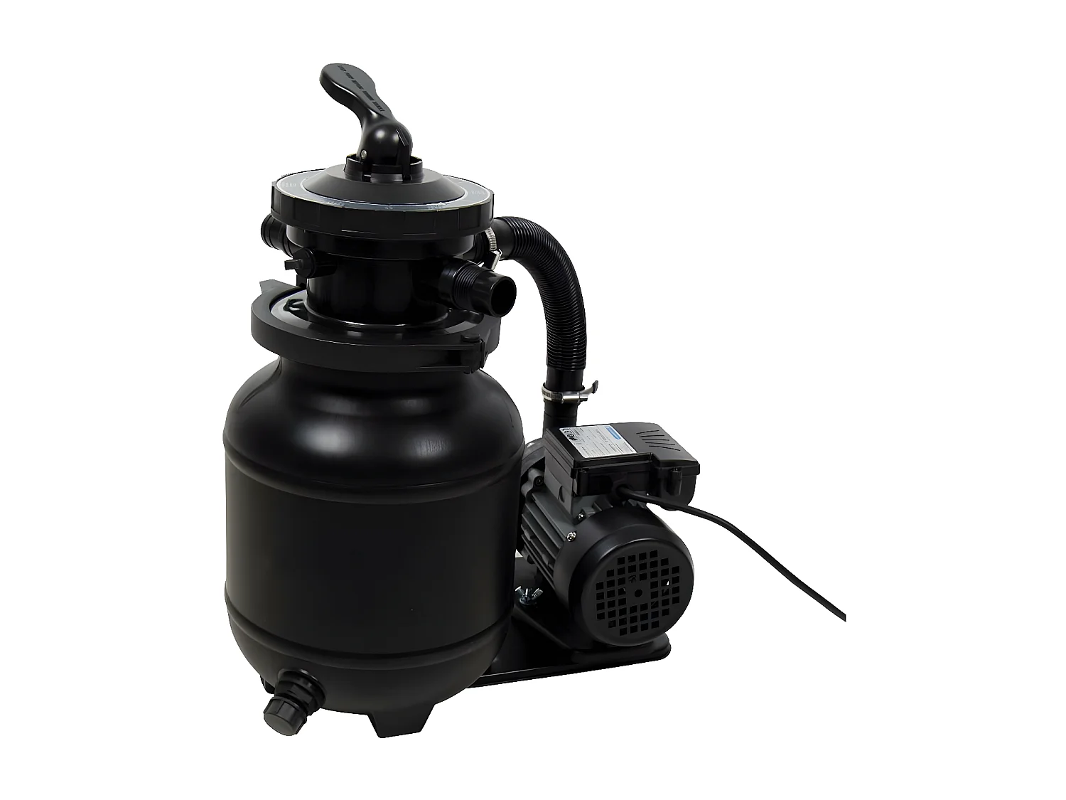 Piscina redonda de aço com aspecto de madeira "Punta Cana" Ø 5,50 x 1,20 m com filtro de areia e escada de segurança