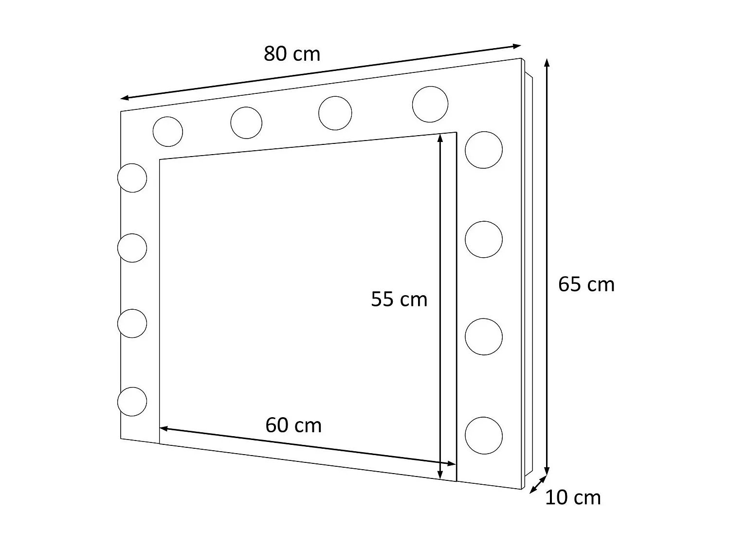 Coiffeuse ESCADO blanc brillant