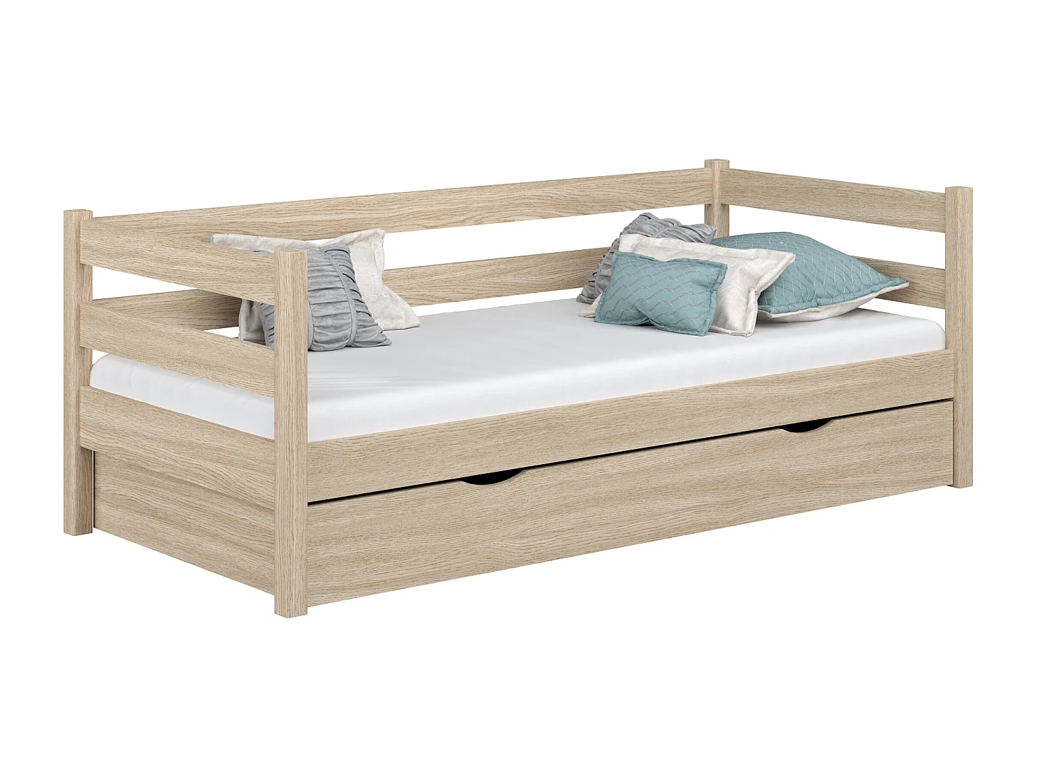 TAGESBETT mit Schublade N01 Sonoma Eiche 90x190