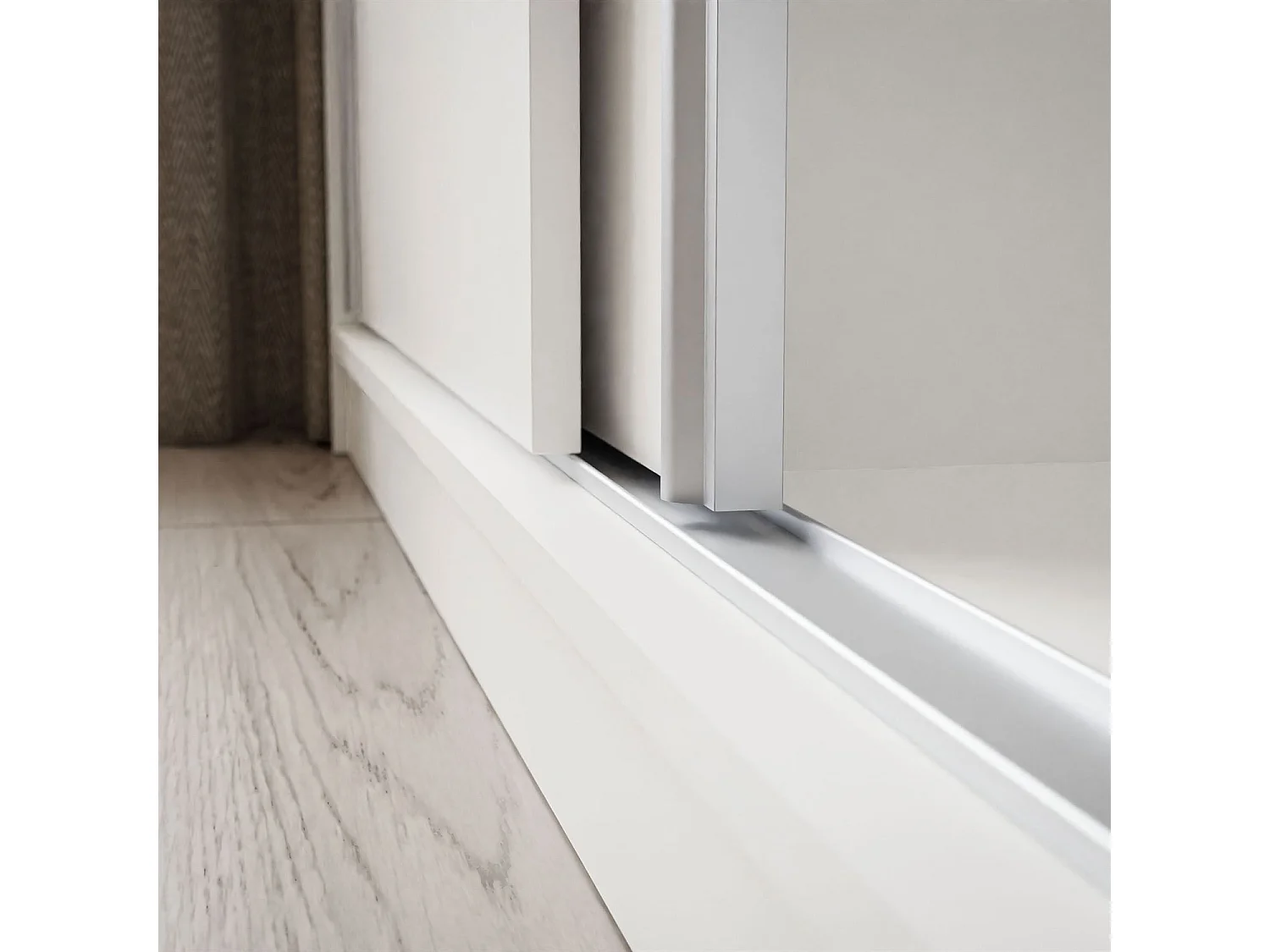 Armoire CAMARO II PLUS 150 cm avec miroir, Blanc