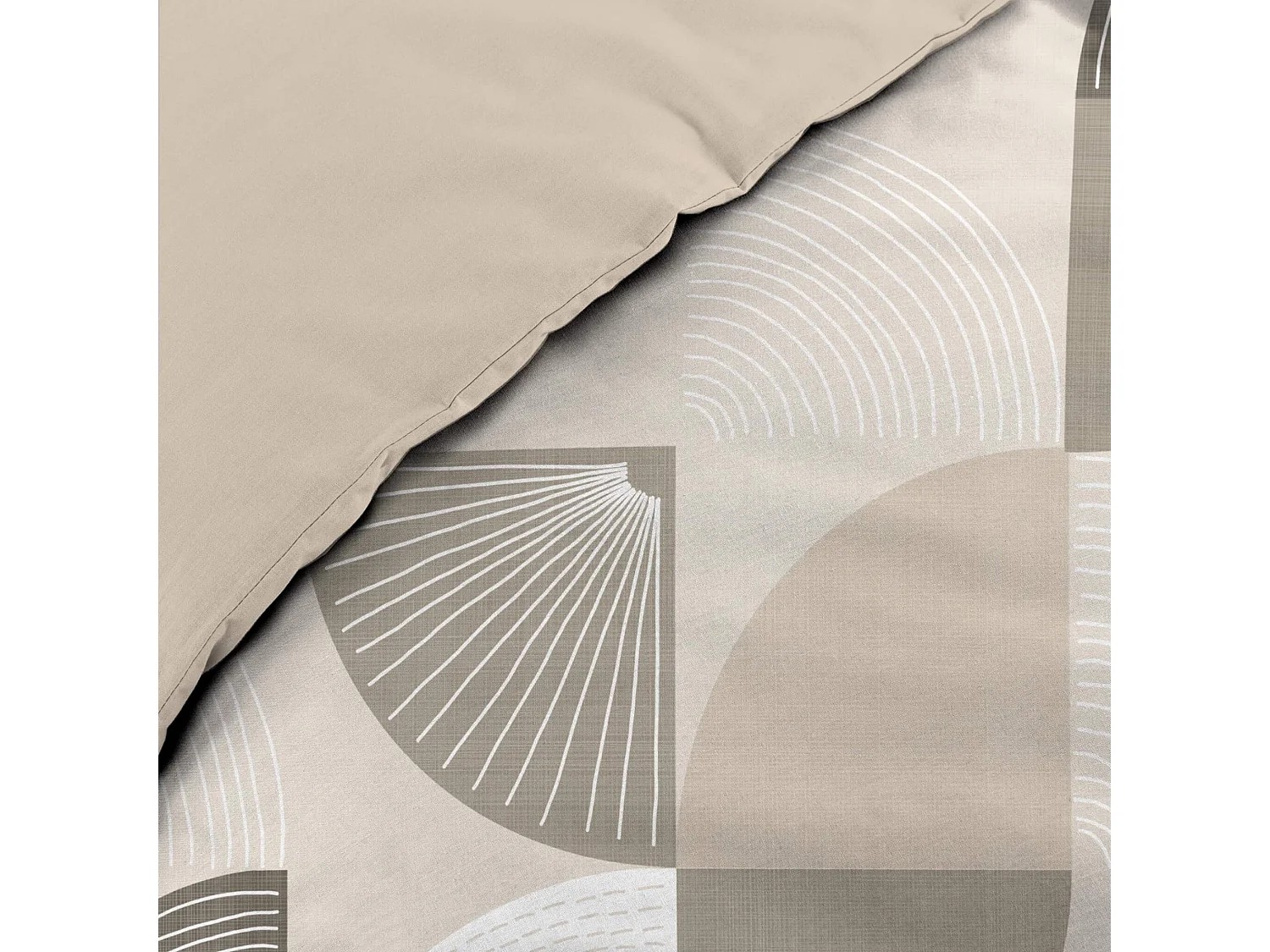 Parure de Lit 3 Pièces "Ambroise" 240x220cm Beige