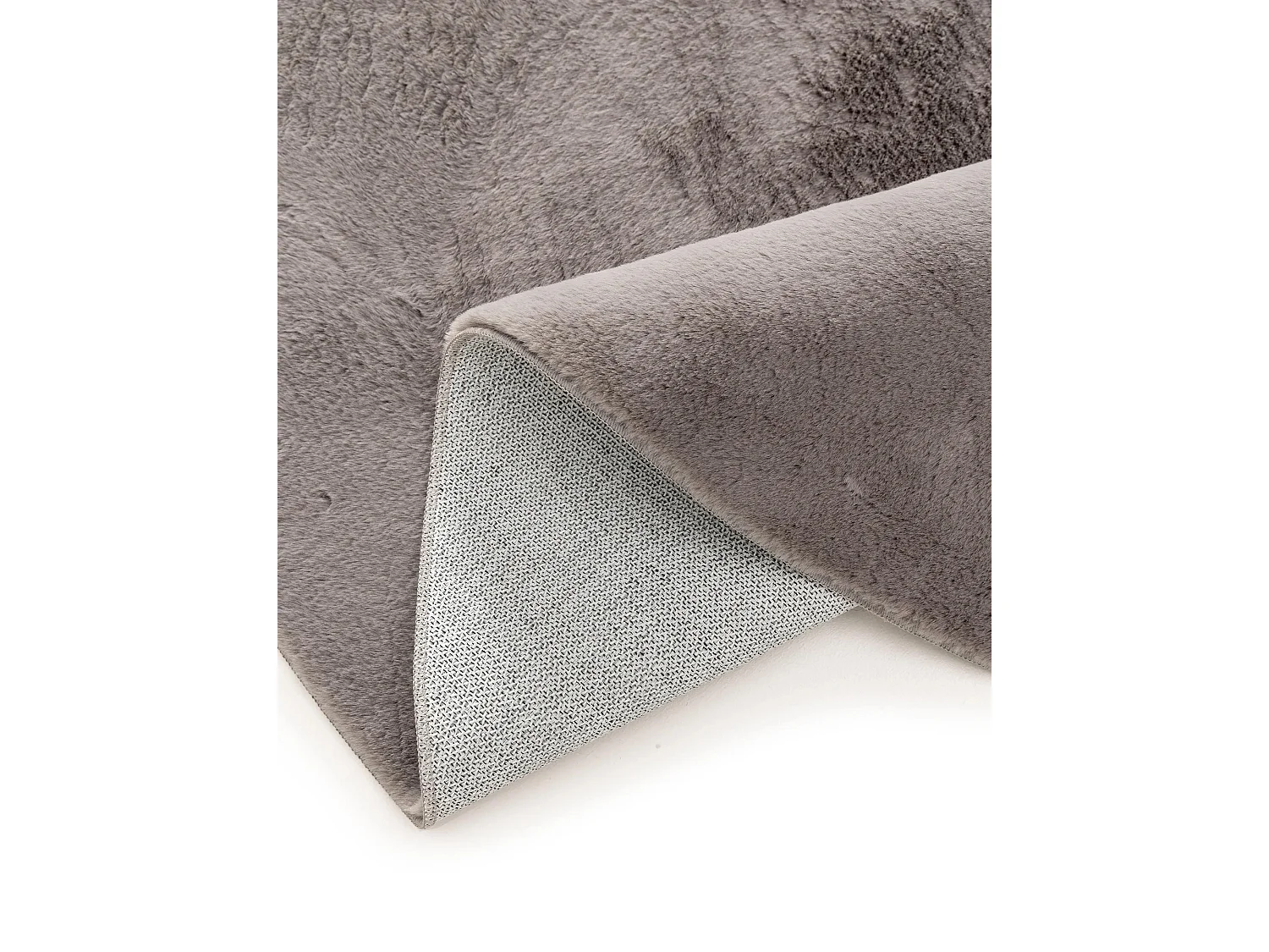 Tapis en fausse fourrure Furry Gris ø 80 cm rond