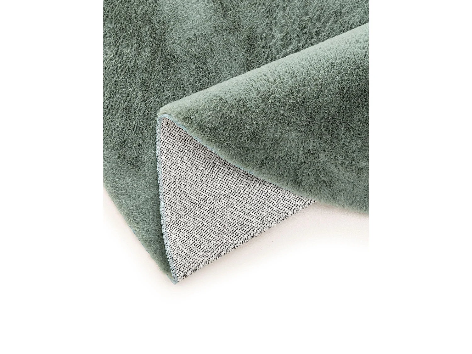 Tapis en fausse fourrure Furry Vert ø 200 cm rond