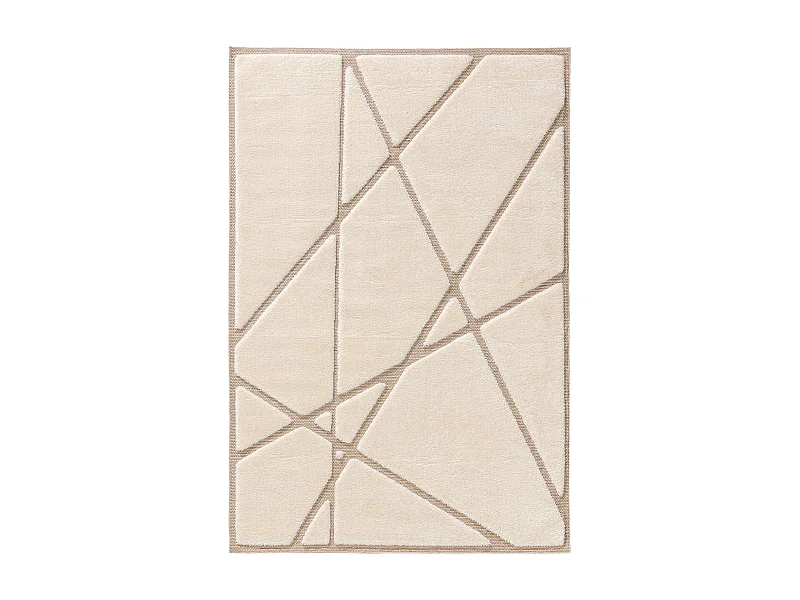 Tapis Elvy Crème/Beige 120x170 cm