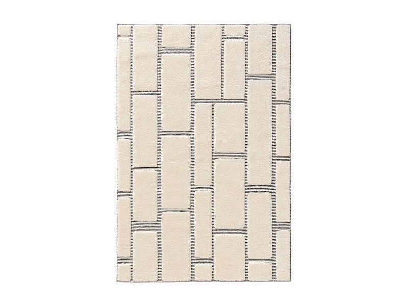 Tapis Elvy Crème/Gris 140x200 cm