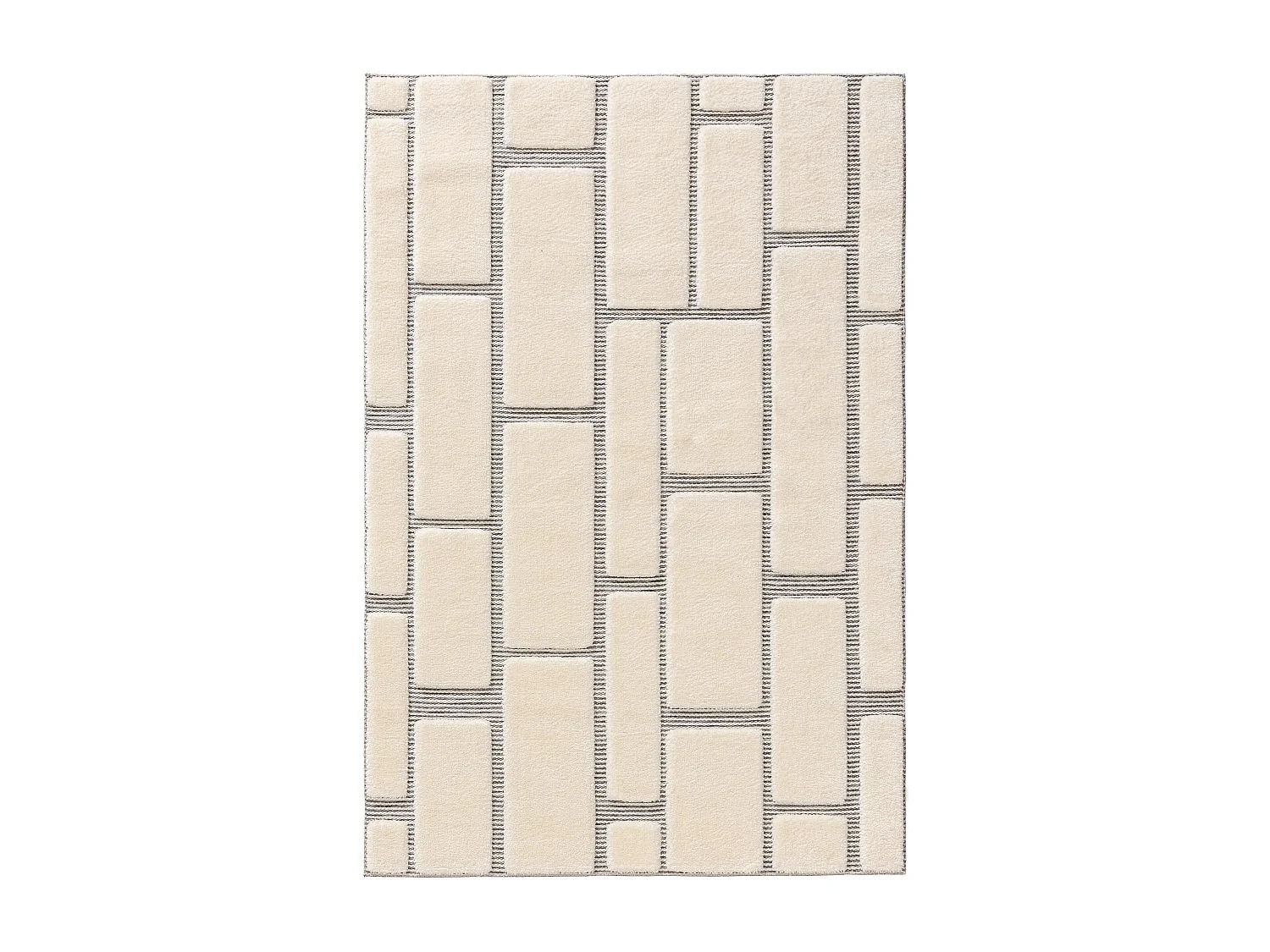 Tapis Elvy Crème/Gris 120x170 cm
