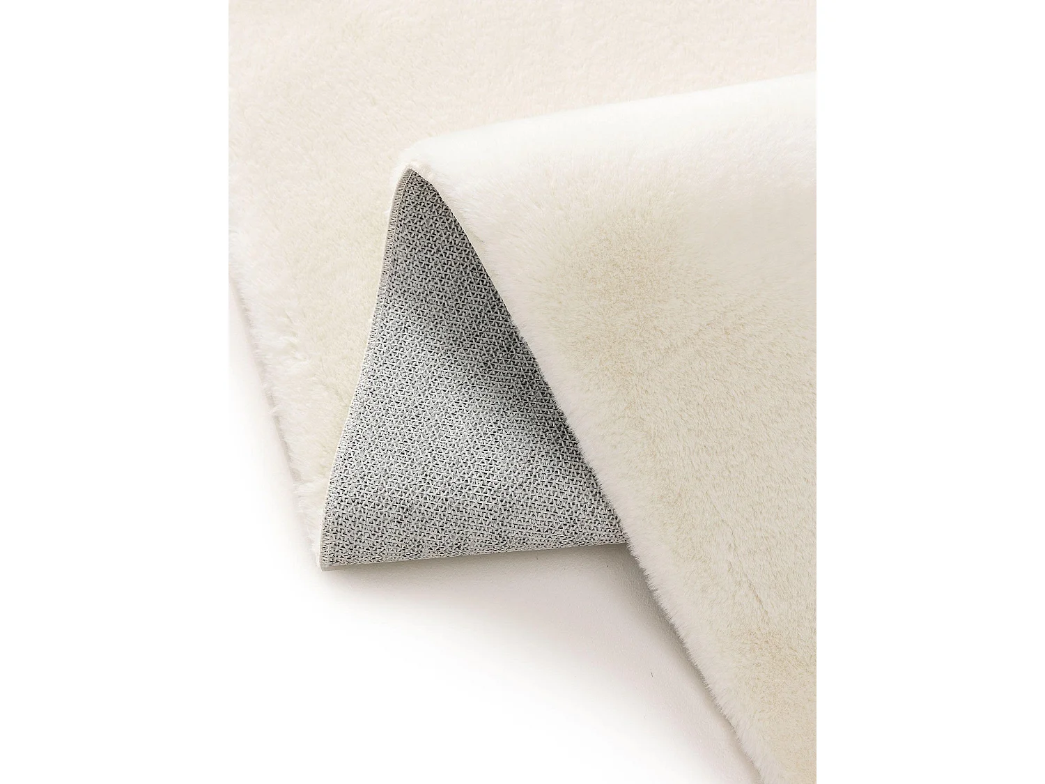 Tapis en fausse fourrure Furry Crème 60x120 cm