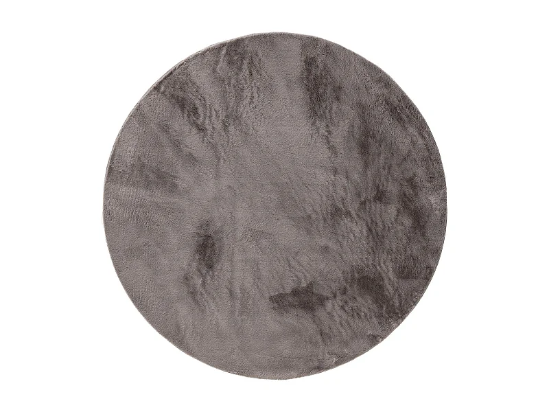 Tapis en fausse fourrure Furry Gris ø 200 cm rond