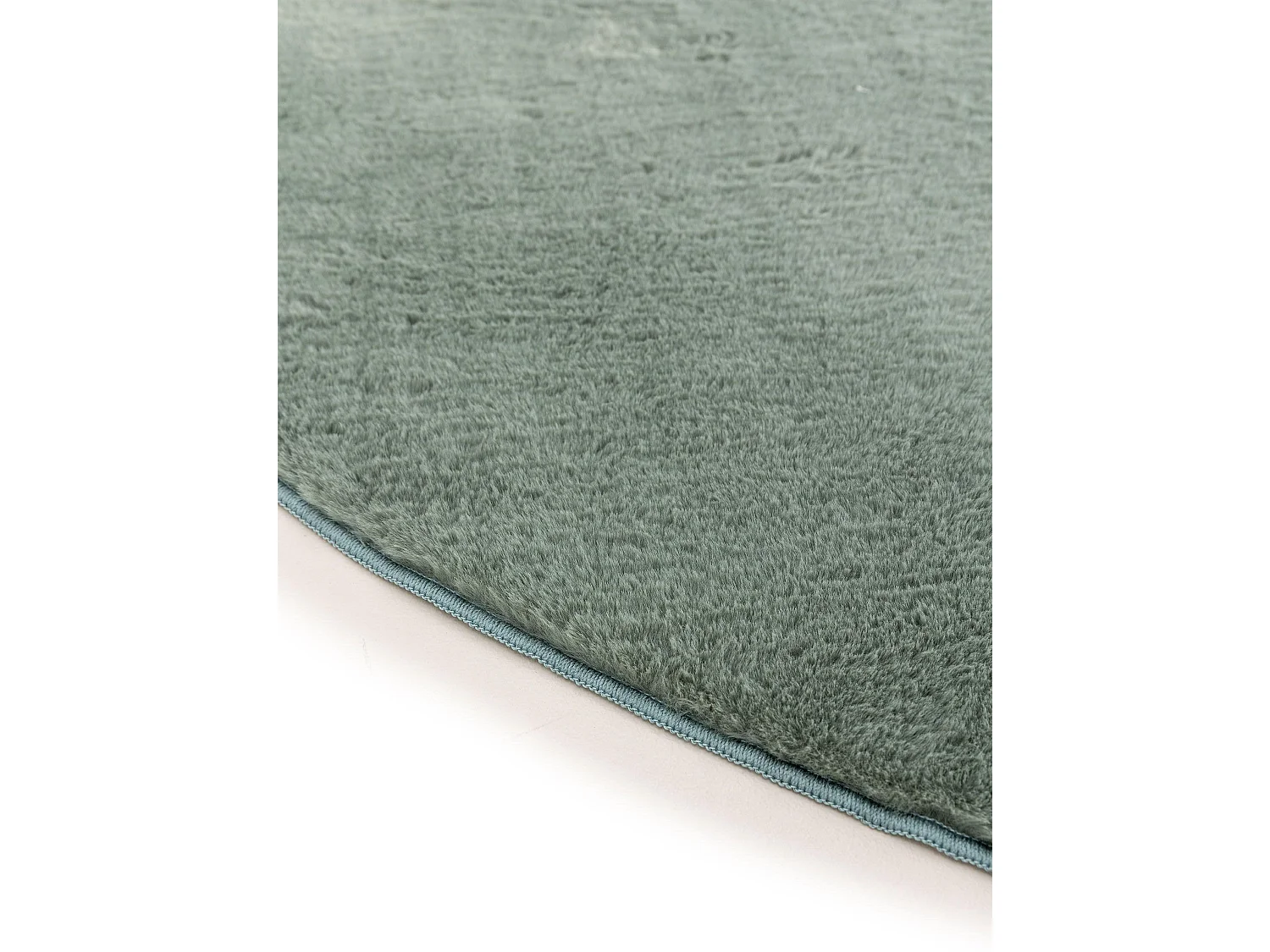 Tapis en fausse fourrure Furry Vert ø 120 cm rond