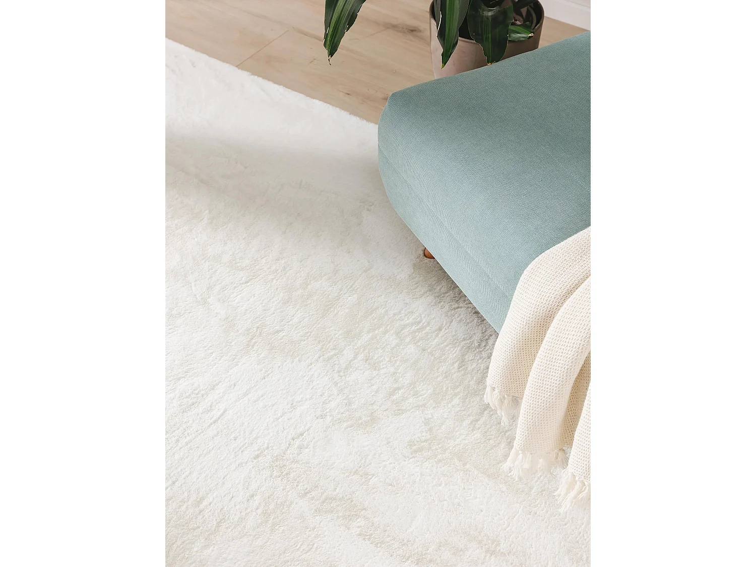 Tapis en fausse fourrure Furry Crème 160x230 cm