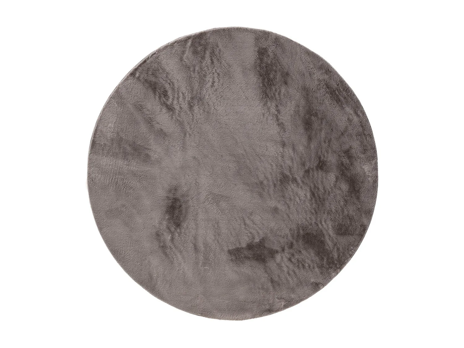 Tapis en fausse fourrure Furry Gris ø 160 cm rond