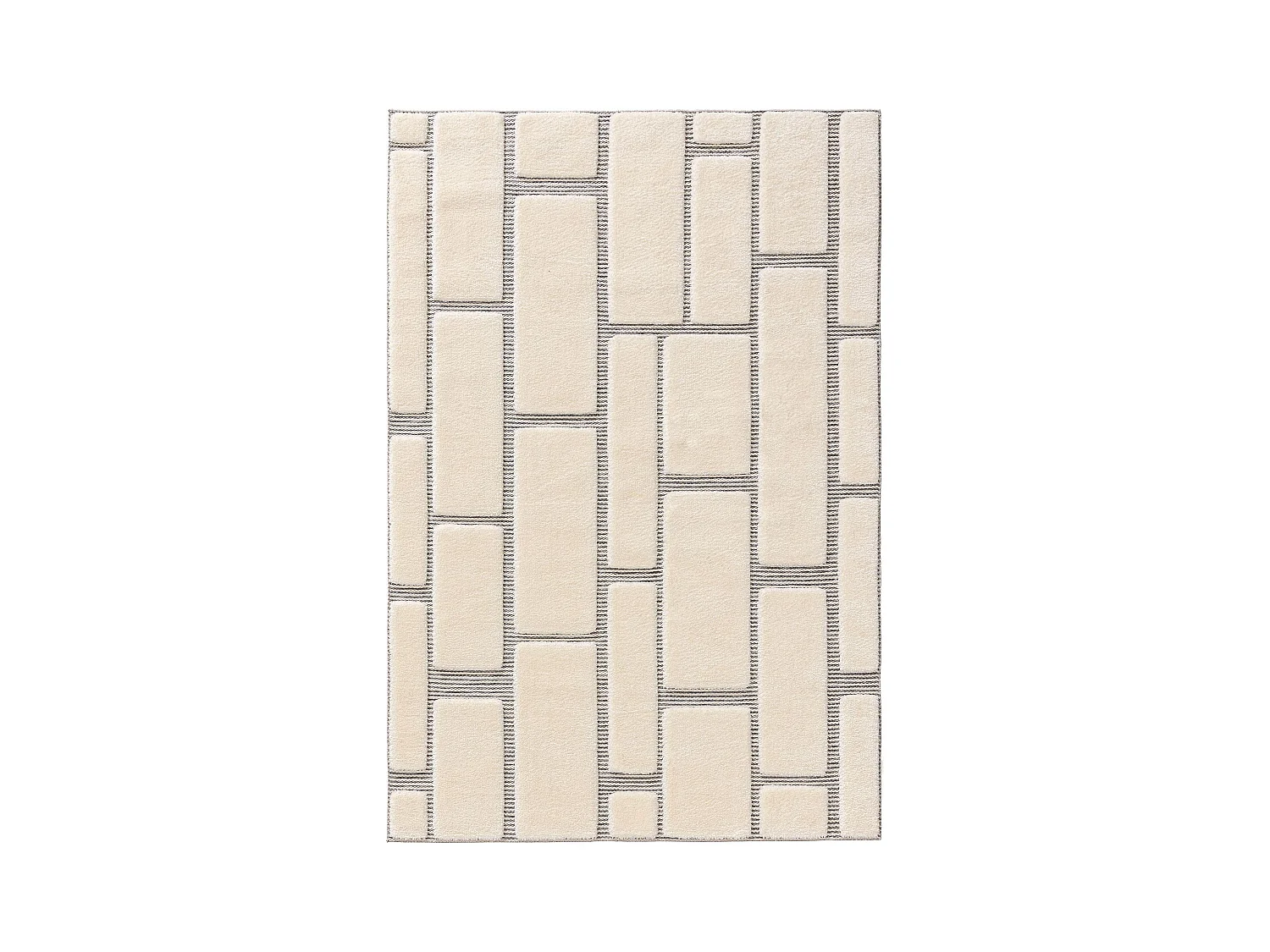 Tapis Elvy Crème/Gris 160x230 cm