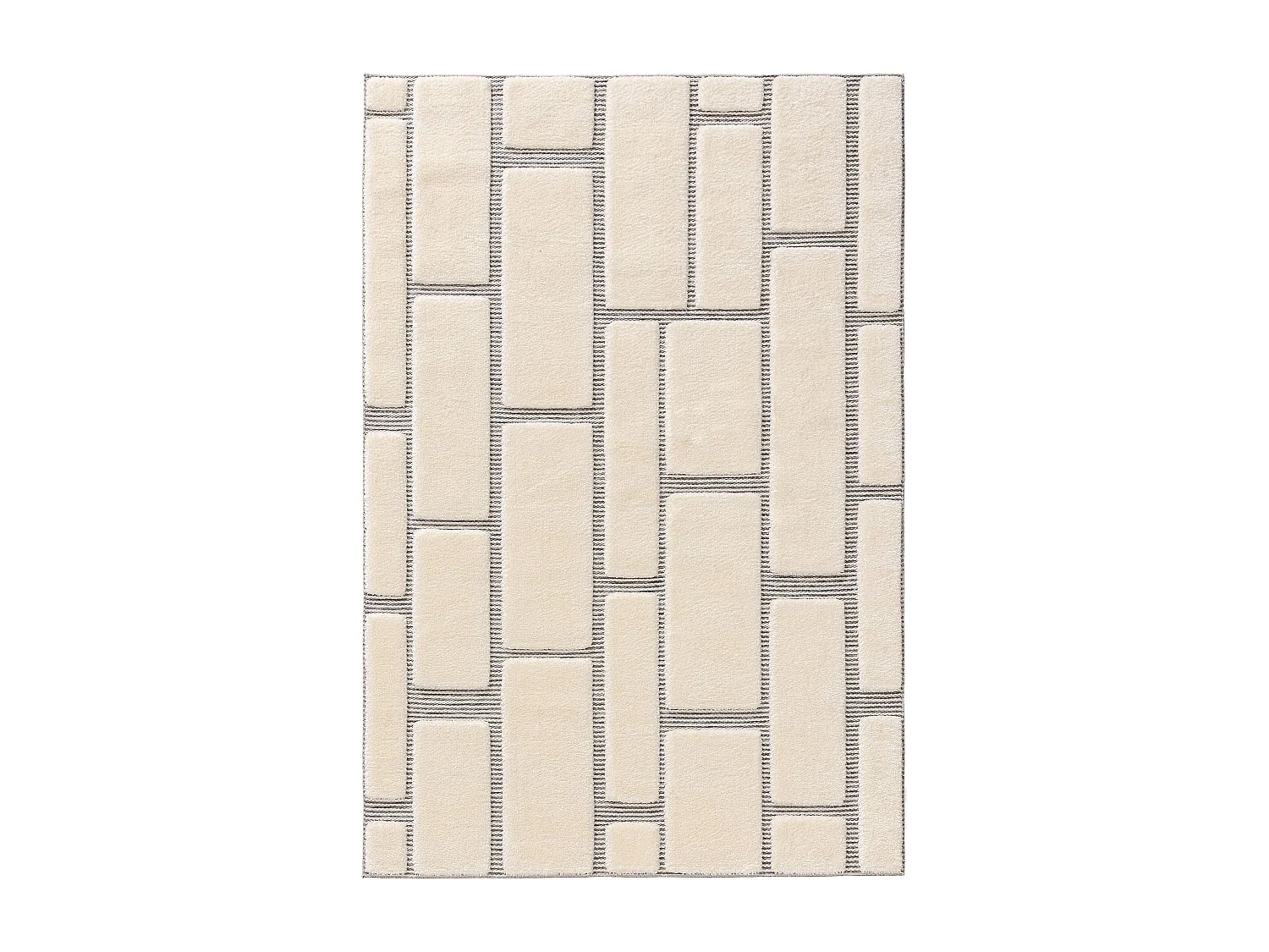 Tapis Elvy Crème/Gris 160x230 cm