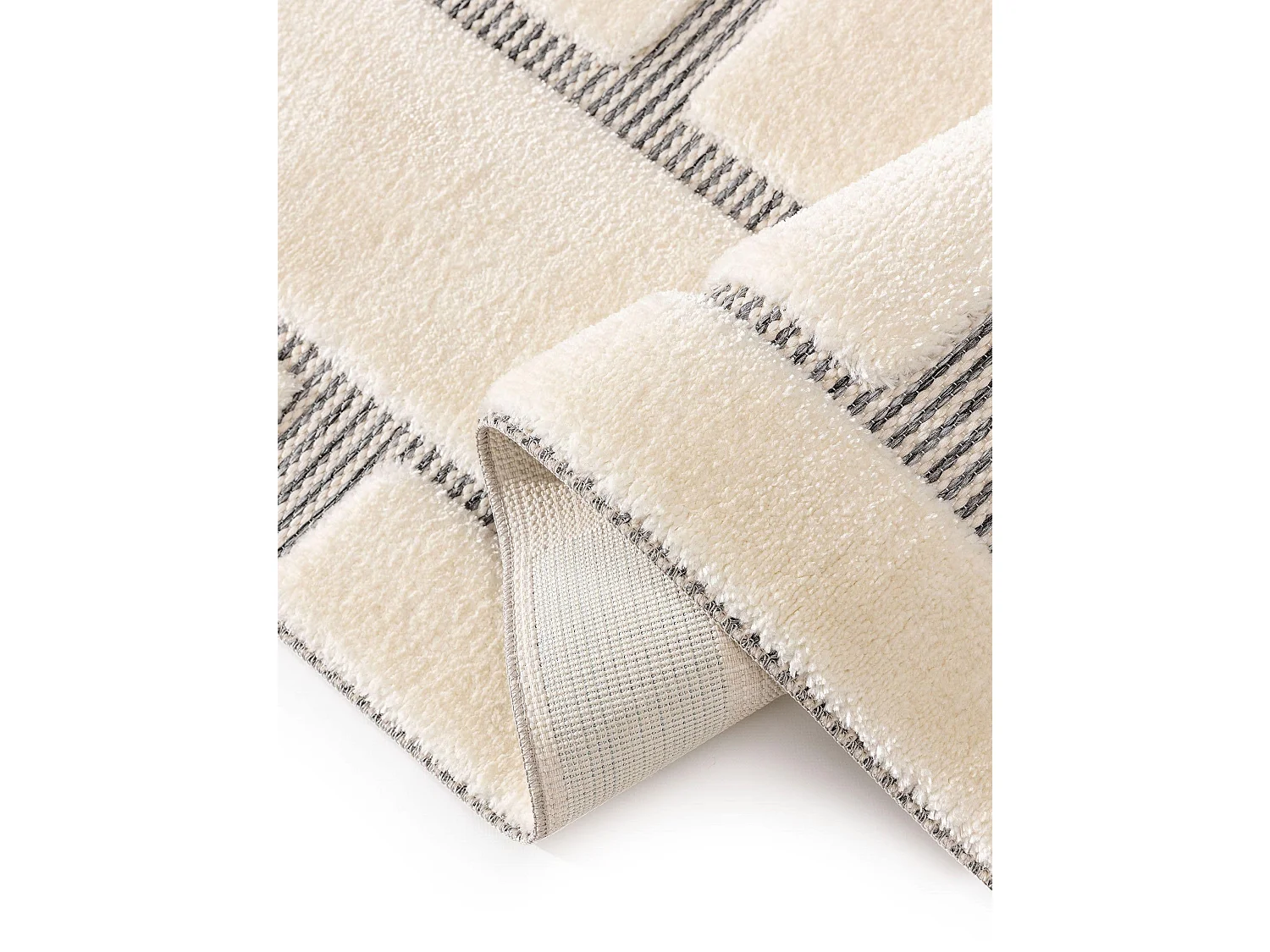 Tapis Elvy Crème/Gris 160x230 cm