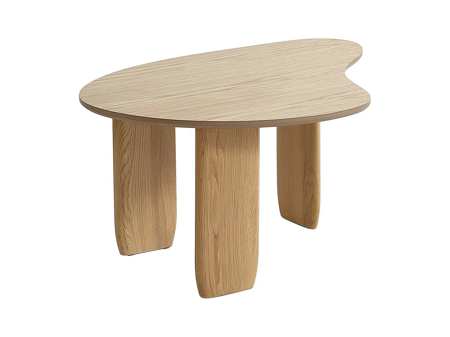 Table basse organique en bois 100 cm - Aria