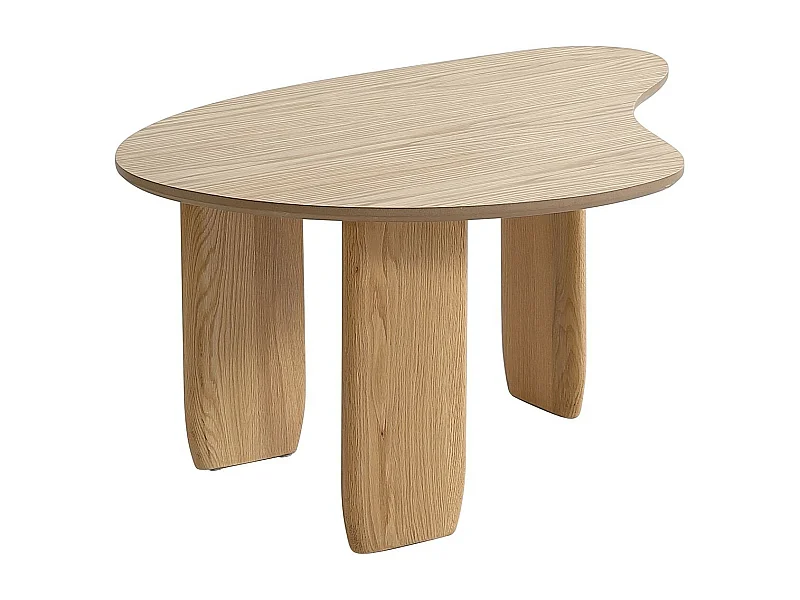 Table basse organique en bois 100 cm - Aria