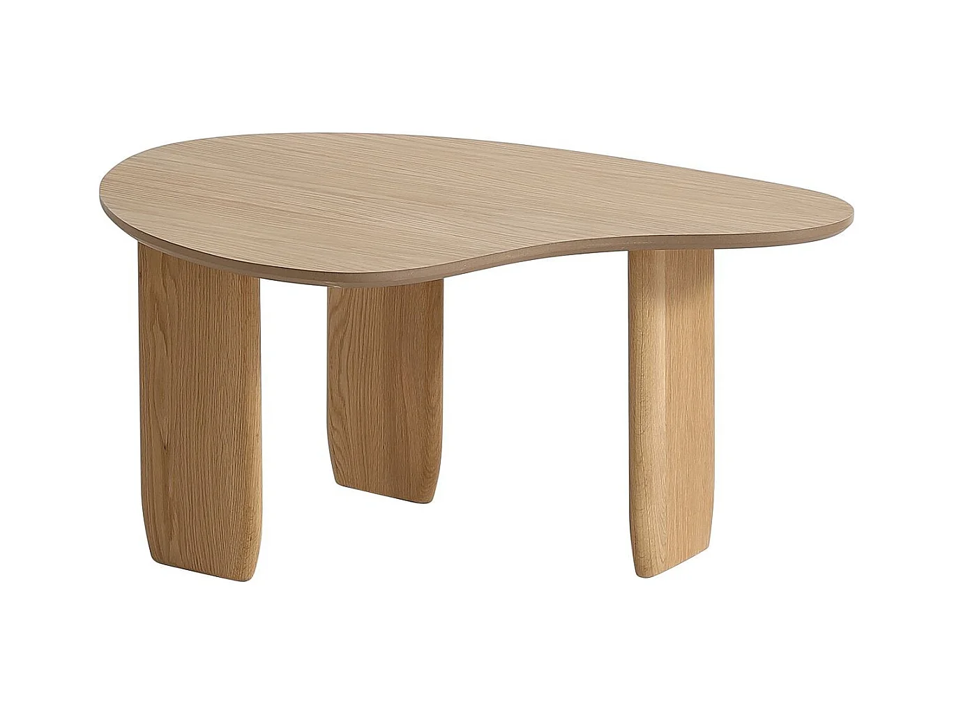 Table basse organique en bois 80 cm - Aria