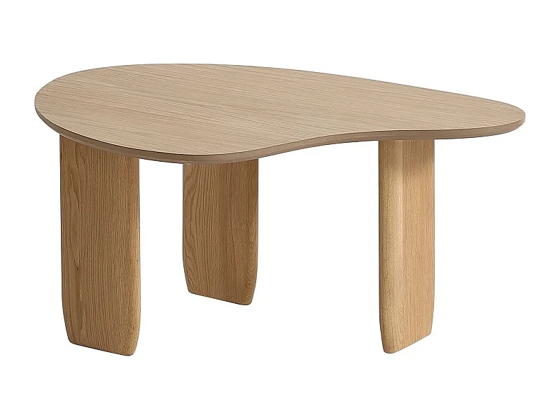 Table basse organique en bois 80 cm - Aria