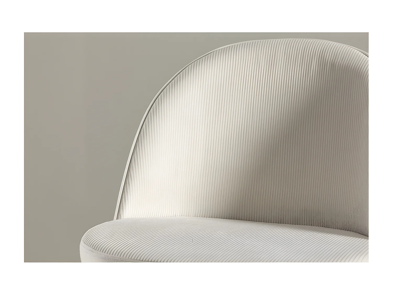Skagen chaise de salle à manger velours côtelé beige,noir.