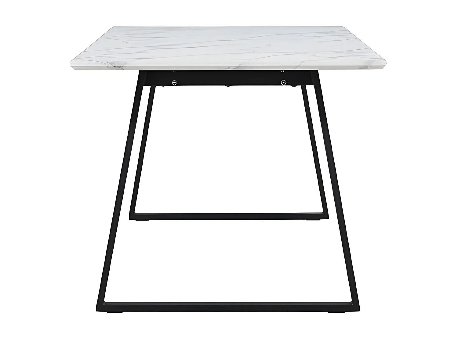 Malaga eetkamertafel marmer decor 90x200cm wit,zwart.