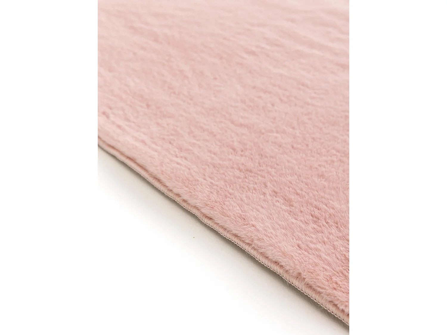 Tapis en fausse fourrure Furry Rose 80x300 cm