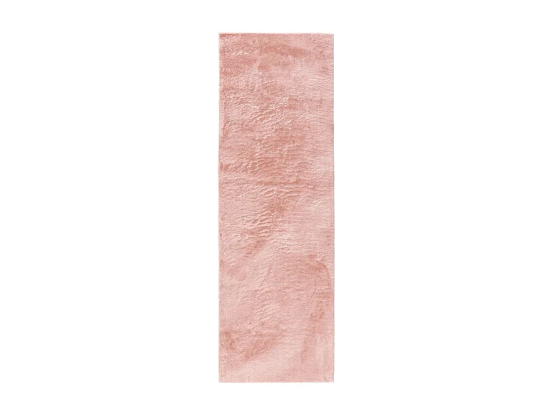 Tapis en fausse fourrure Furry Rose 80x300 cm