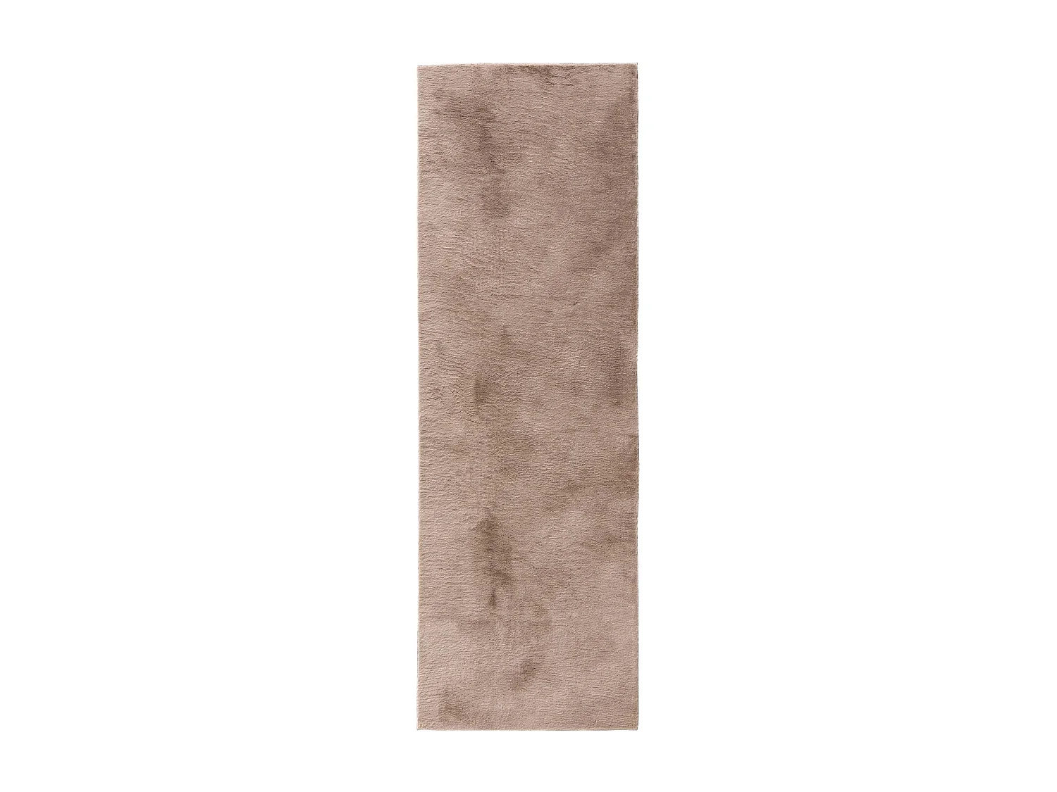 Tapis en fausse fourrure Furry Taupe 80x300 cm
