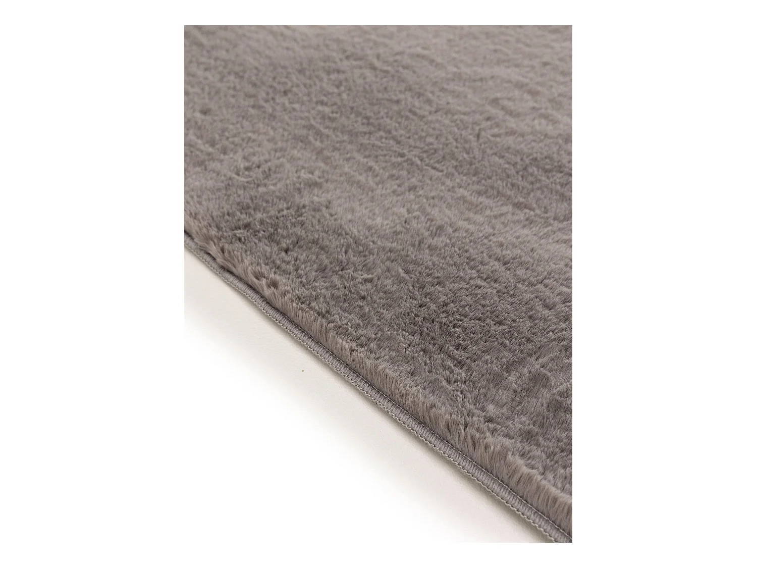 Tapis en fausse fourrure Furry Gris 80x300 cm
