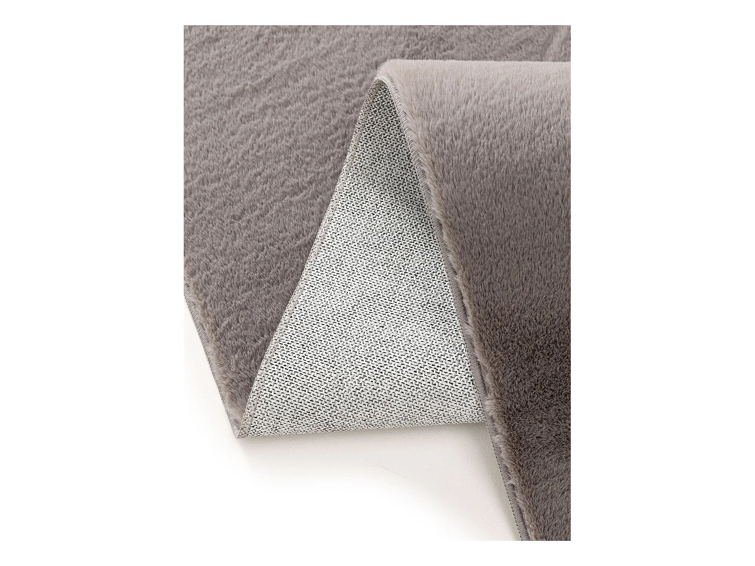 Tapis en fausse fourrure Furry Gris 80x300 cm