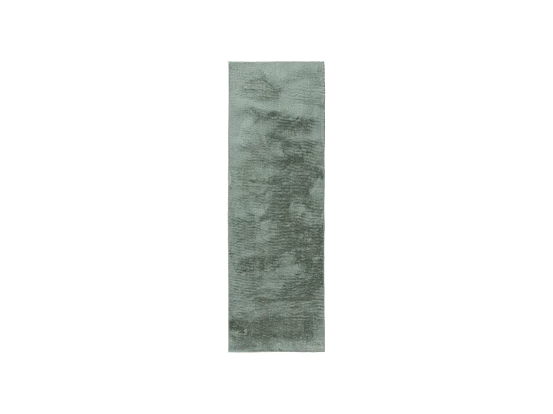Tapis en fausse fourrure Furry Vert 80x250 cm