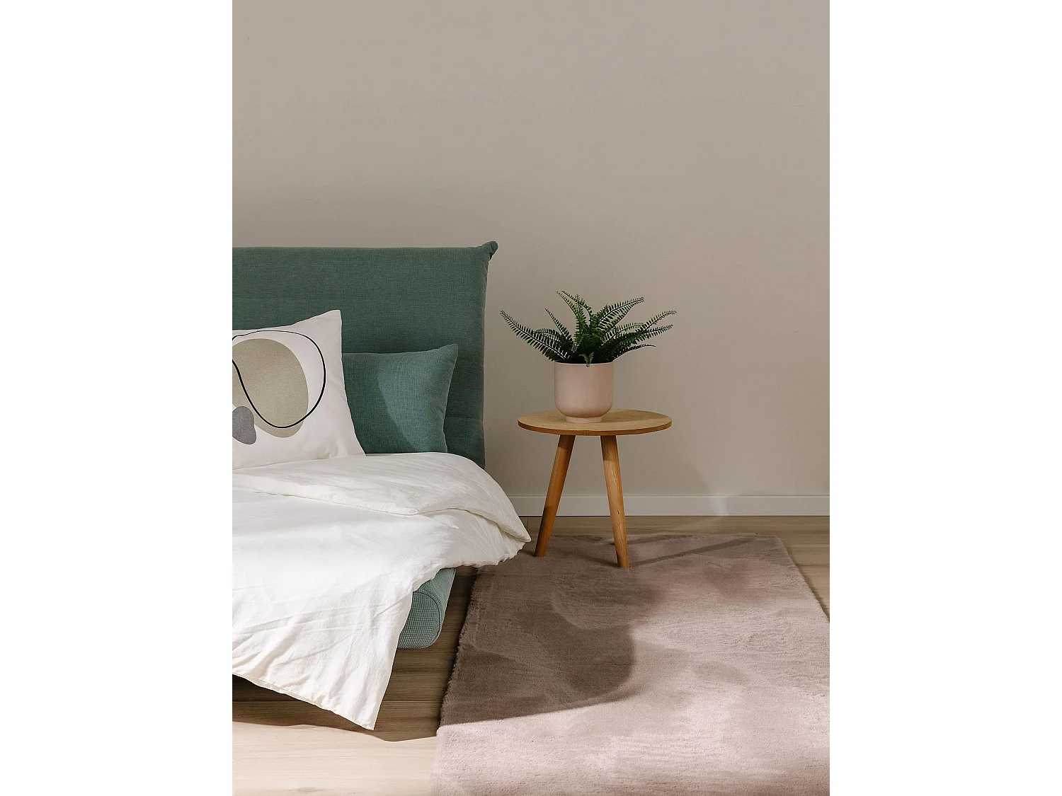 Tapis en fausse fourrure Furry Taupe 80x250 cm