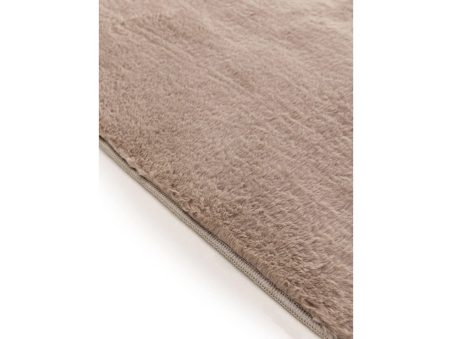 Tapis en fausse fourrure Furry Taupe 80x250 cm