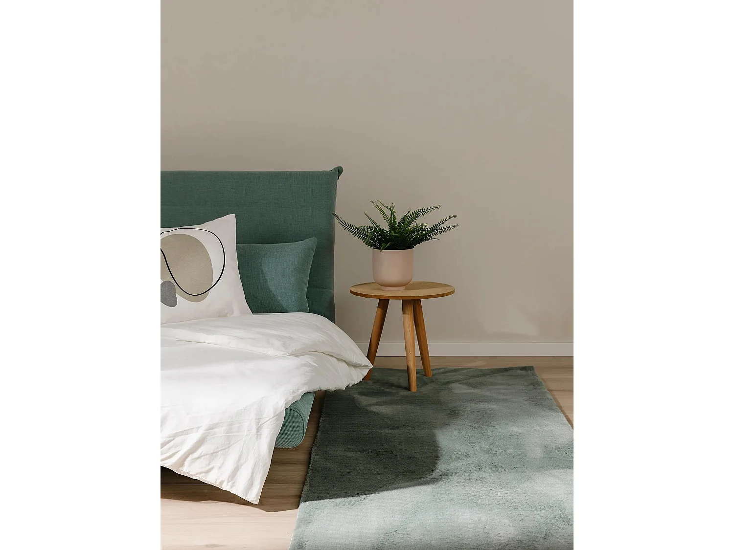 Tapis en fausse fourrure Furry Vert 80x300 cm