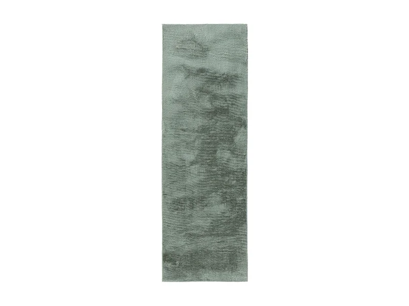 Tapis en fausse fourrure Furry Vert 80x300 cm