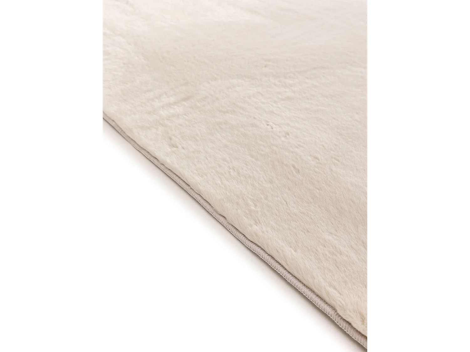 Tapis en fausse fourrure Furry Beige 80x250 cm