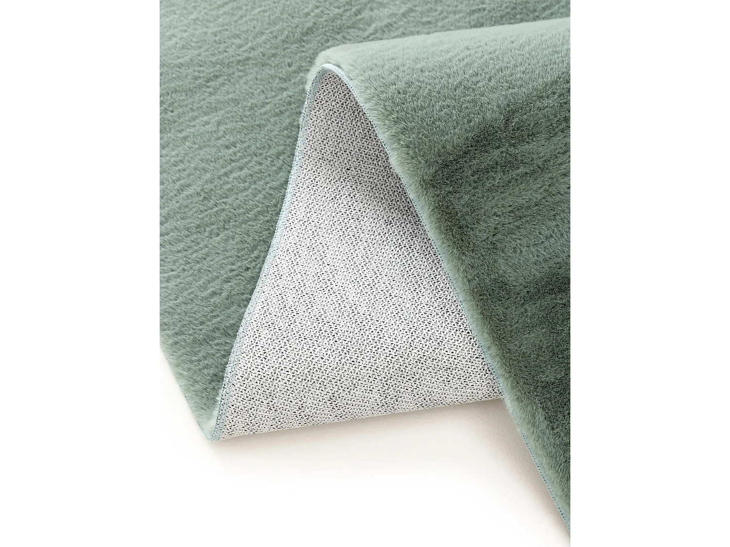 Tapis en fausse fourrure Furry Vert 70x200 cm