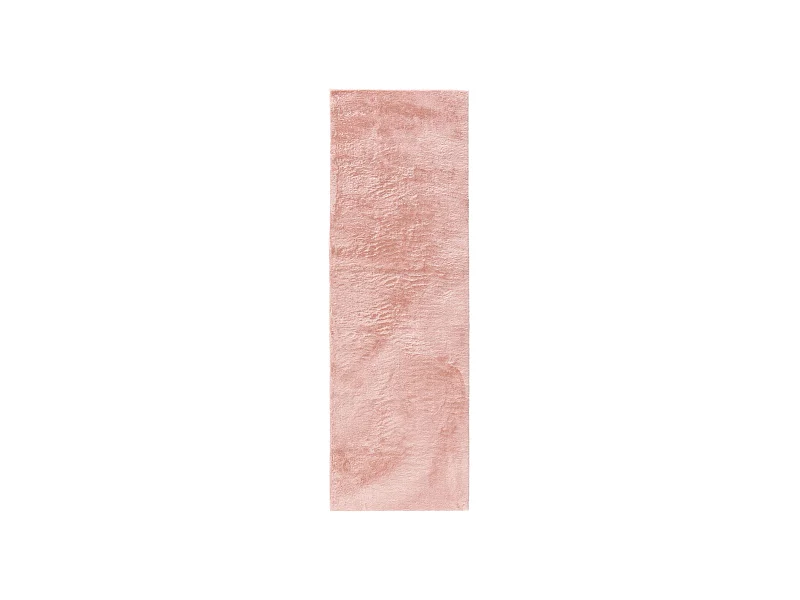 Tapis en fausse fourrure Furry Rose 80x250 cm
