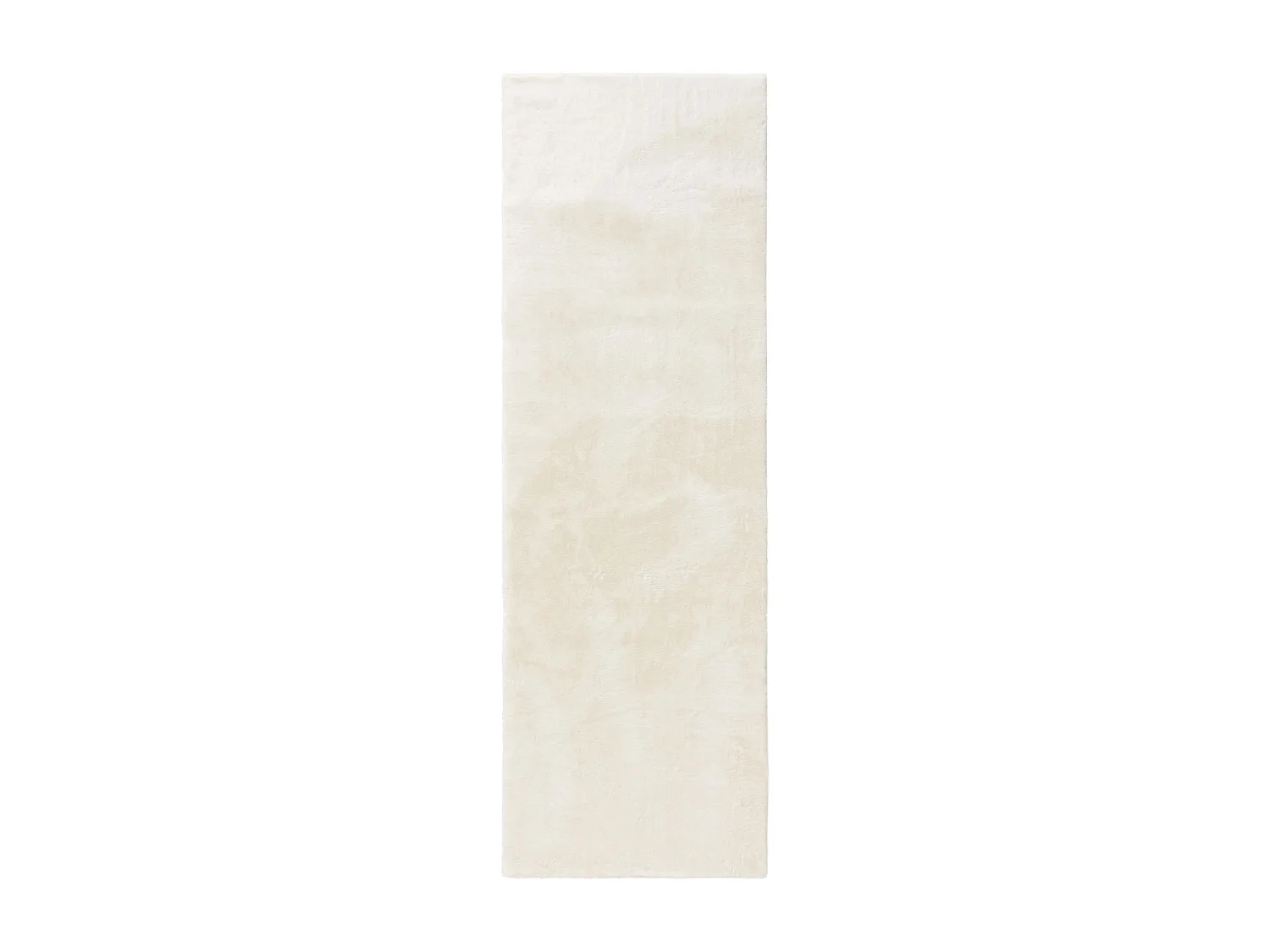 Tapis en fausse fourrure Furry Crème 70x200 cm