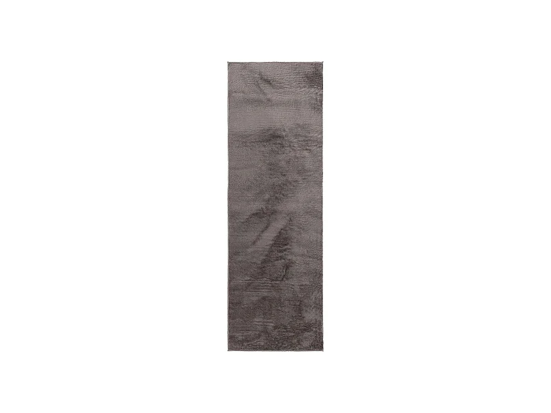 Tapis en fausse fourrure Furry Gris 80x250 cm