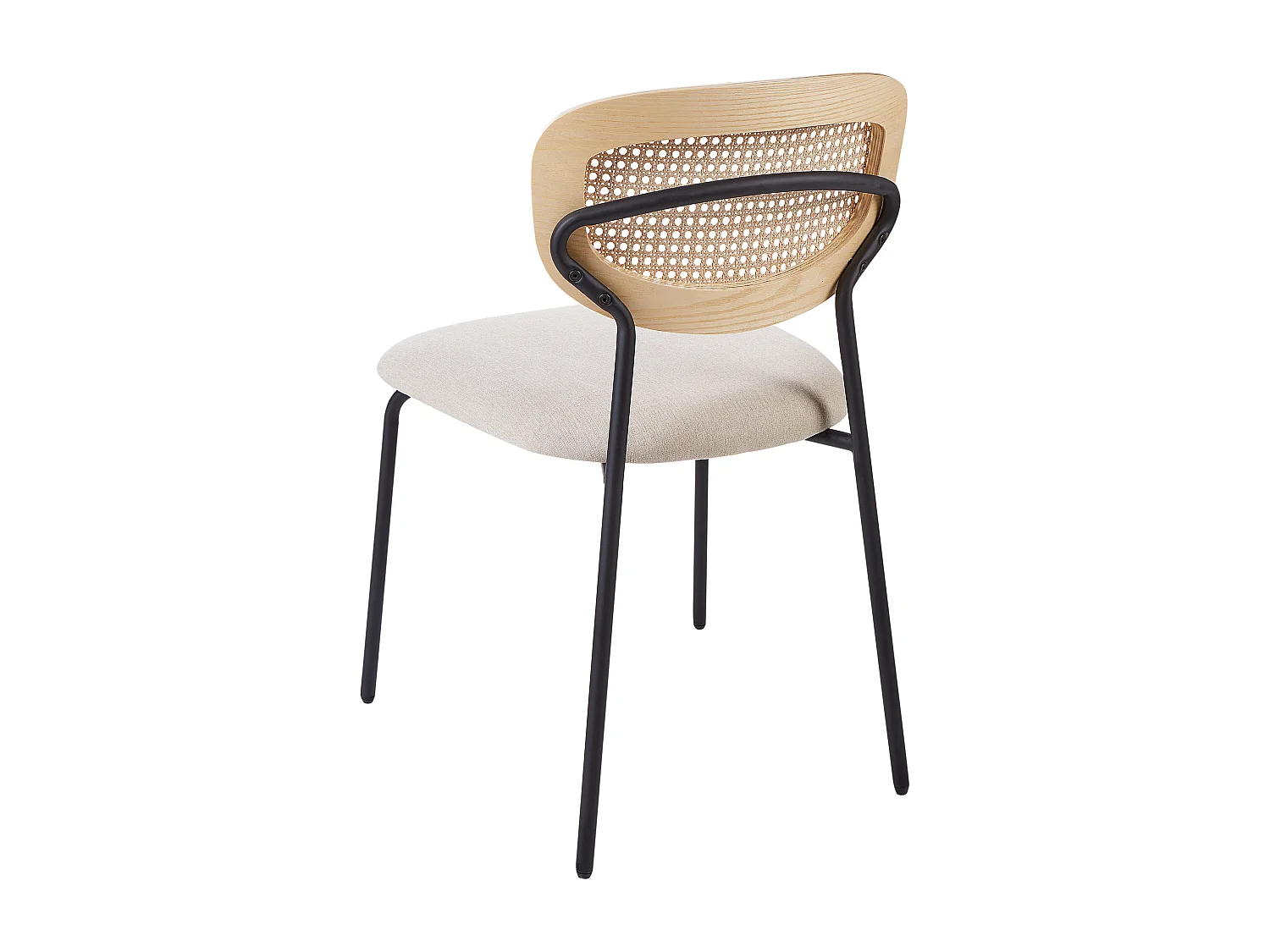 Lot de 2 chaises de salle à manger MAYETTA Rotin Beige clair