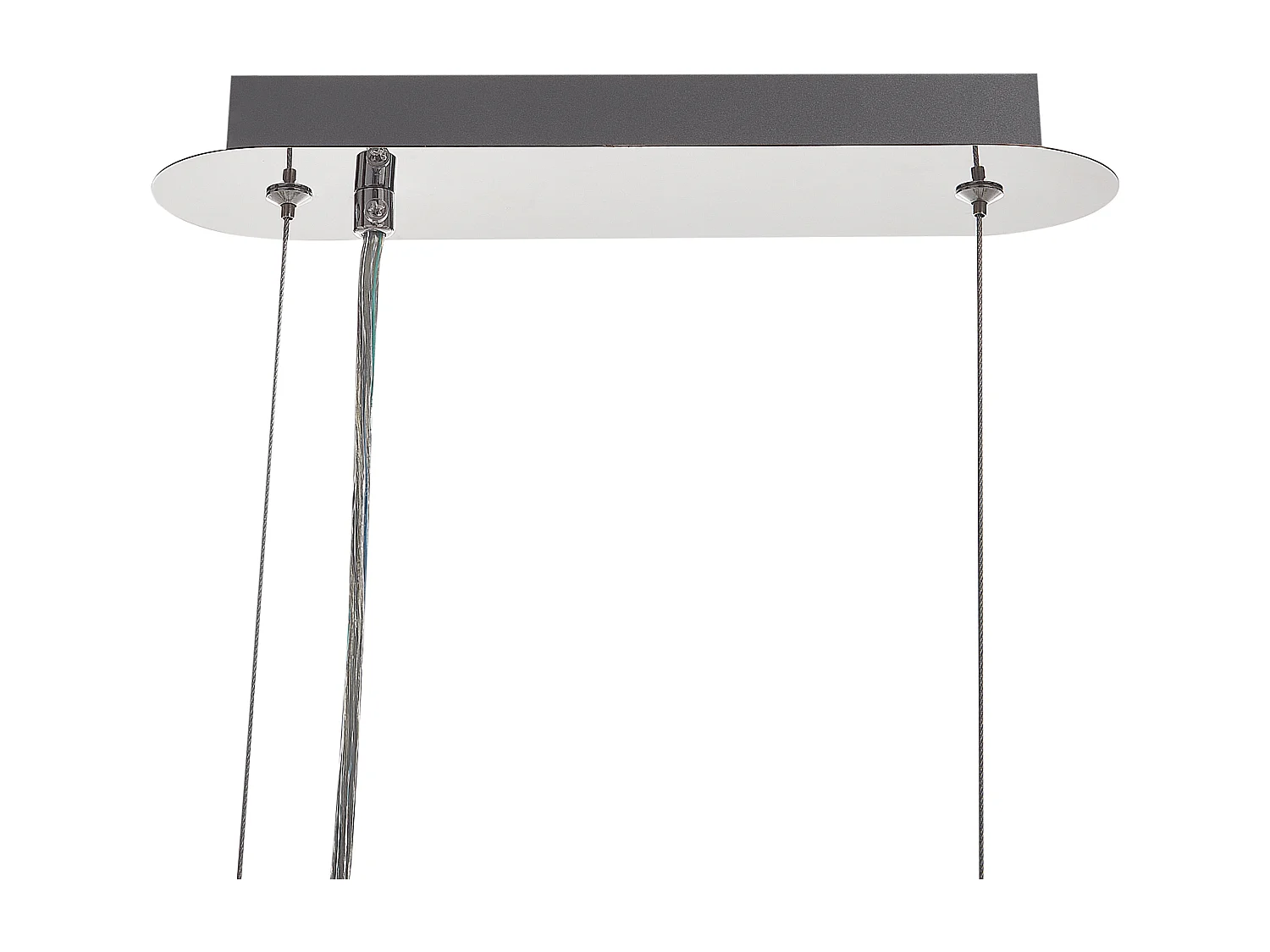 Lustre MANDEO Verre Argenté