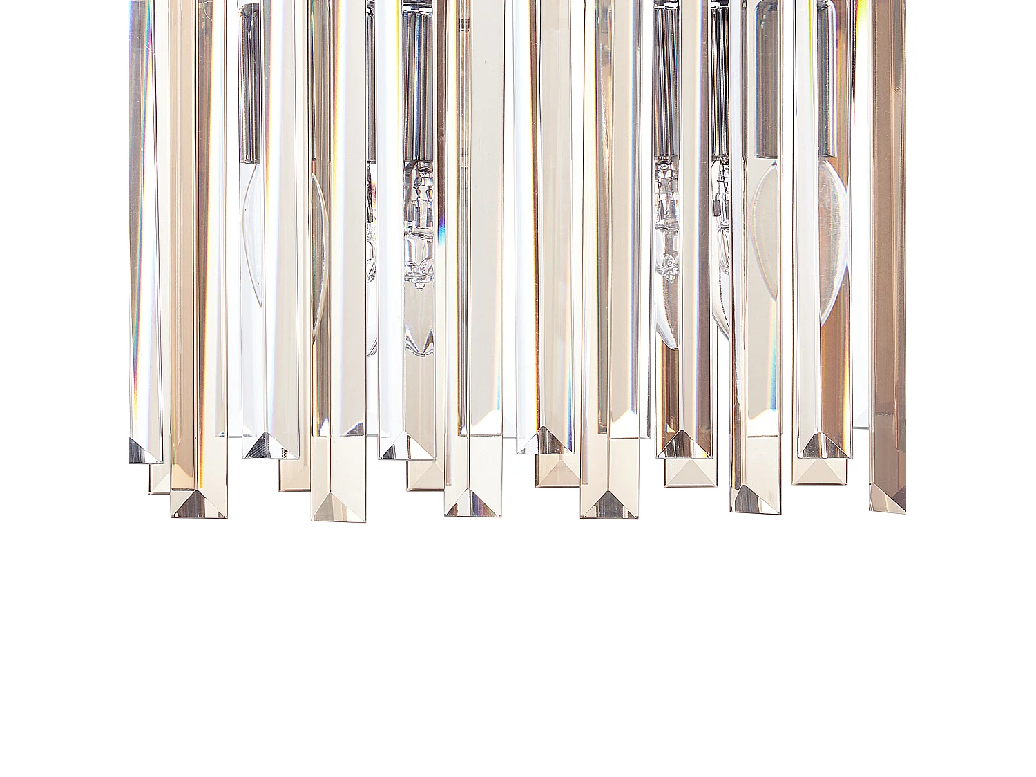 Lustre MANDEO Verre Argenté