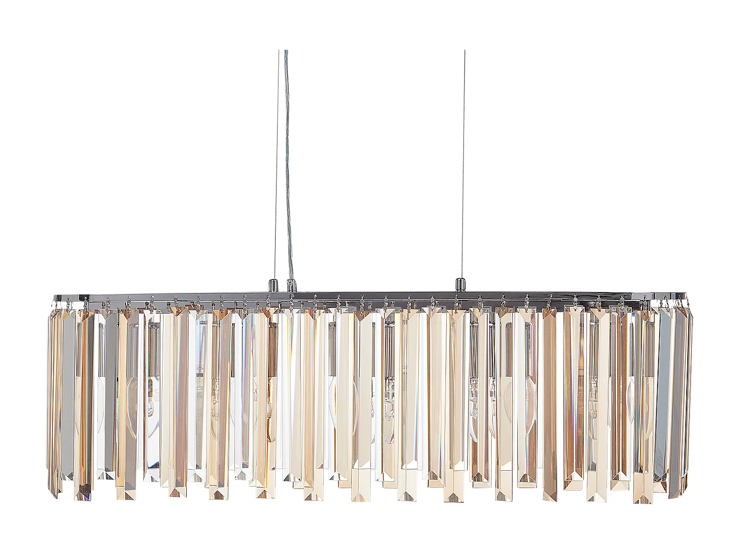 Kroonluchter MANDEO Glas Zilver