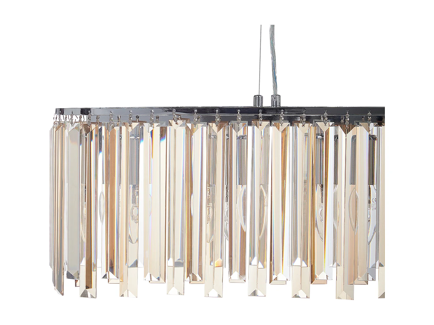 Kroonluchter MANDEO Glas Zilver