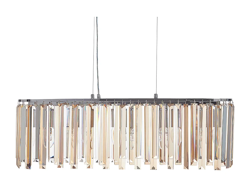 Lustre MANDEO Verre Argenté