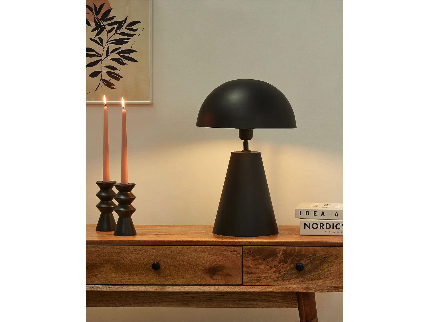 Lampe à poser PALMIET Métal Noir