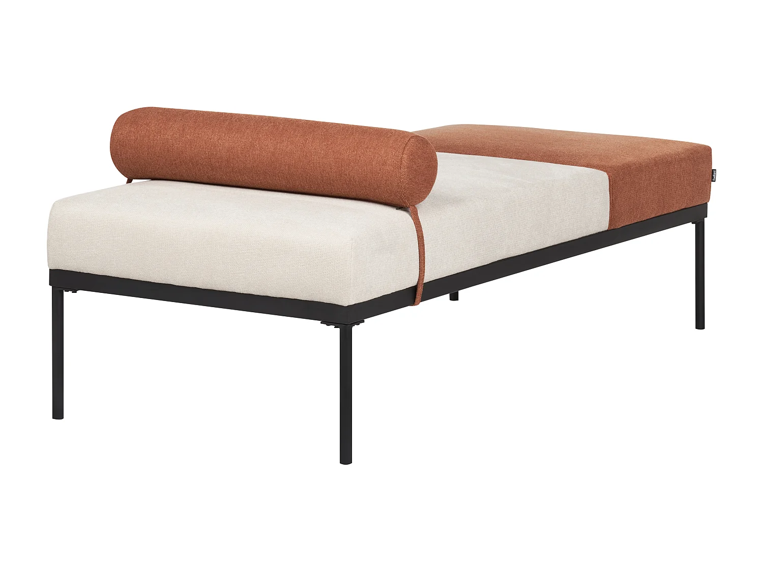 Chaise longue MALMOS Lino sintetico Marrone dorato