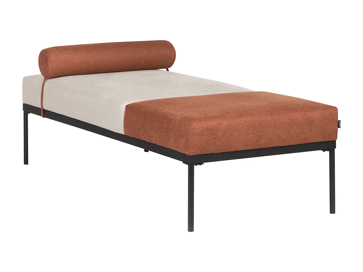 Chaiselongue MALMOS Kunstleinen Goldbraun